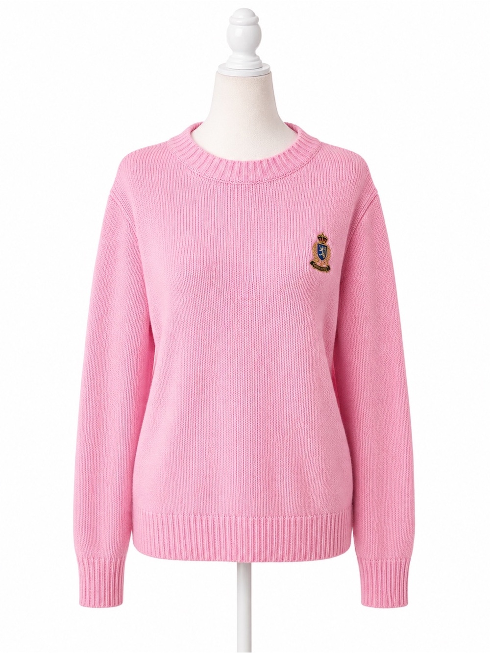 Vintage Tess Designs Bermuda 100% Cotton Pink Sweater Women’s Medium Embroidered